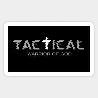 TACTICAL Warrior Of God (with Cross) Magnet